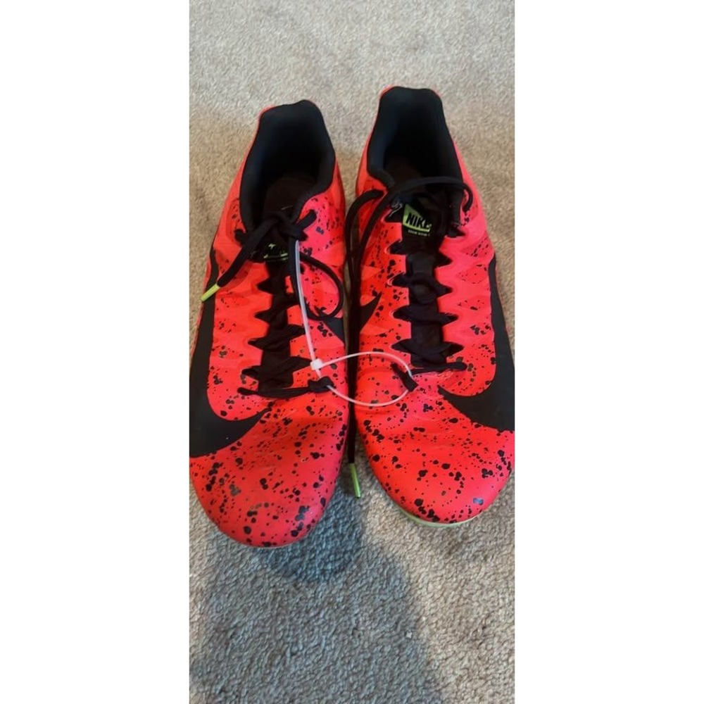 Nike Zoom Rival S 9 Track Spikes Red Black Splatter 907564-663  9 Racing